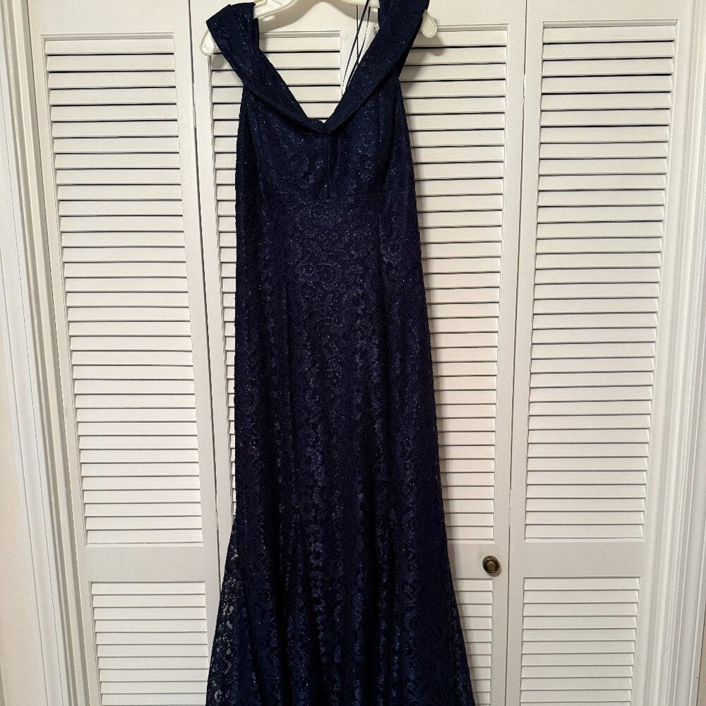 Navy Blue Long Formal Gown